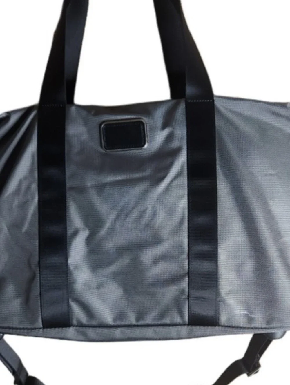 Tumi Alpha 2 Greny Small Nylon Duffel Bag with Black Straps